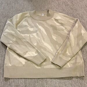 Athleta Women's Light Beige Crew Neck Sweater